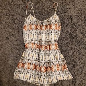 Patterned romper